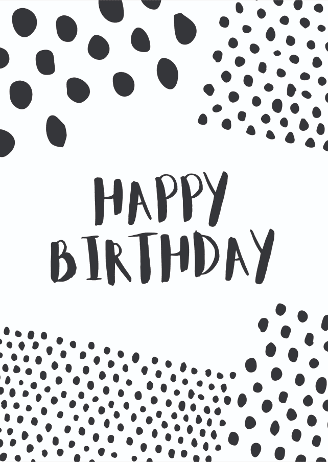 Birthday card design 7