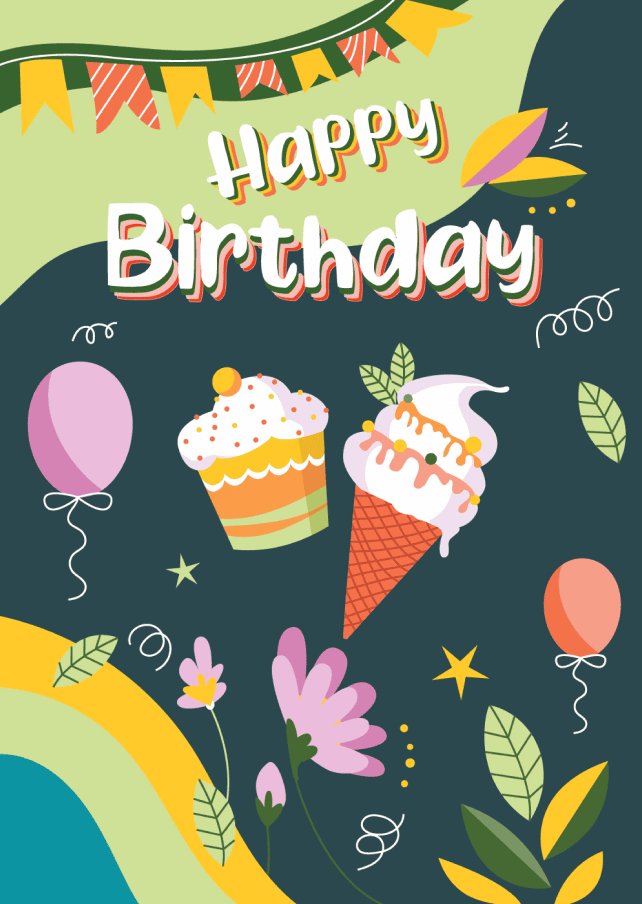 Birthday card design 10