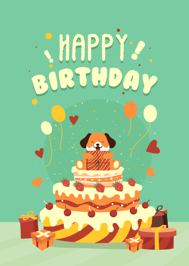 Birthday card design 11