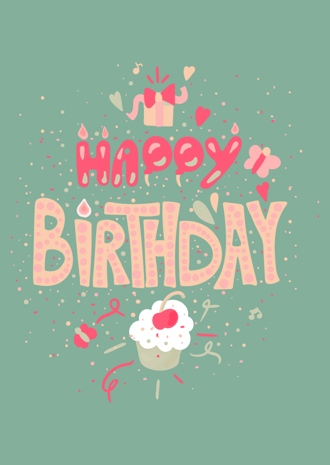 Birthday card design 15