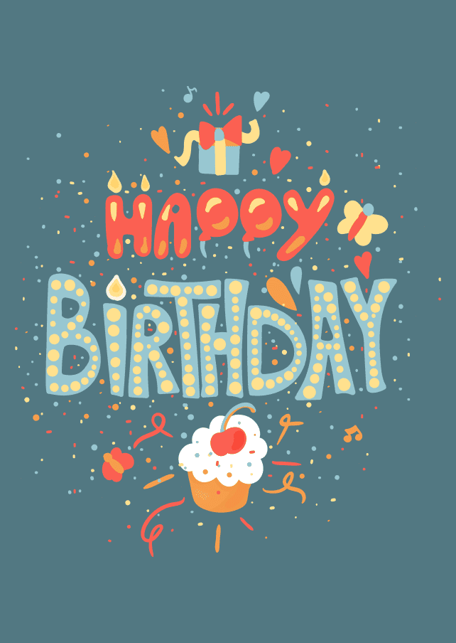 Birthday card design 16