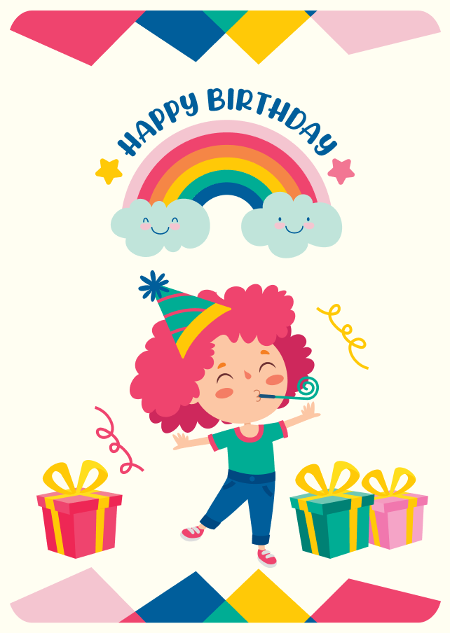 Birthday card design 1