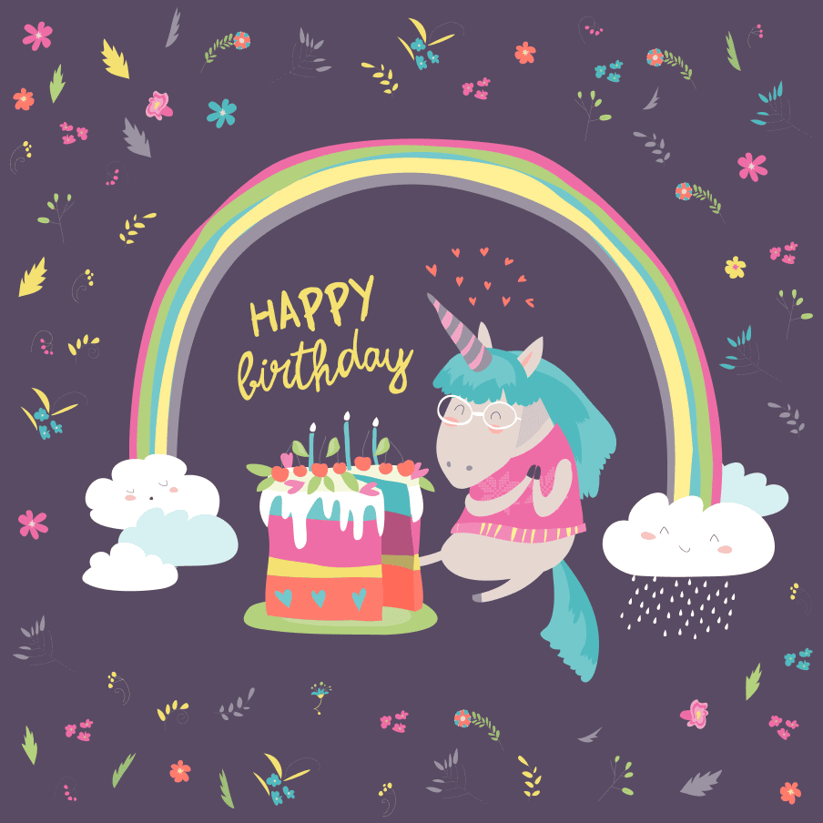 Birthday card design 4